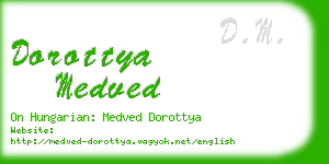 dorottya medved business card